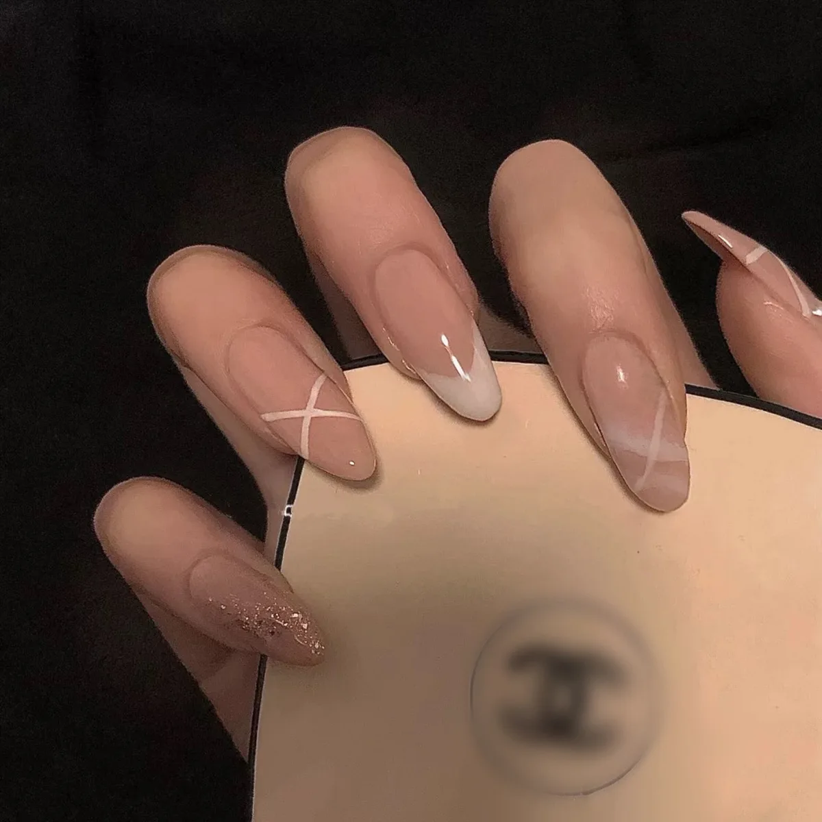 24Pcs Long Almond Fake Nails Star White Gradient Ballerina Nail Art Full Tips With Glue Sticker Detachable Press On False Nails
24Pcs Long Almond Fake Nails Star White Gradient Ballerina Nail Art Full Tips With Glue Sticker Detachable Press On False Nails