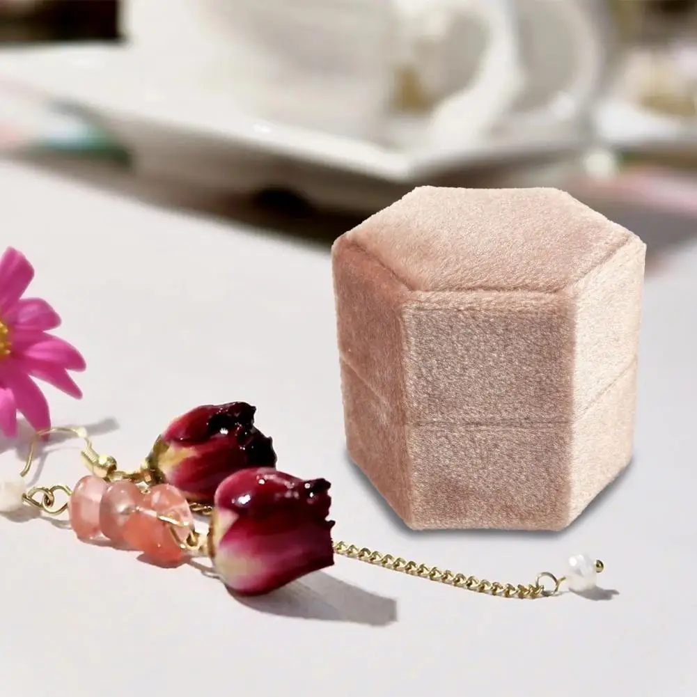 Ring Holder Hexagonal Display Travel Wedding Ring Case Engagement Ring Case Stylish ring box for wedding ceremony
Ring Holder Hexagonal Display Travel Wedding Ring Case Engagement Ring Case Stylish ring box for wedding ceremony