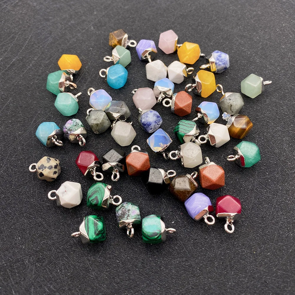 3pcs Natural Stone Pendant Cut Face Polygon Colorful Plating Process DIY Handmade Necklace Bracelet Jewelry Strap Exquisite
3pcs Natural Stone Pendant Cut Face Polygon Colorful Plating Process DIY Handmade Necklace Bracelet Jewelry Strap Exquisite