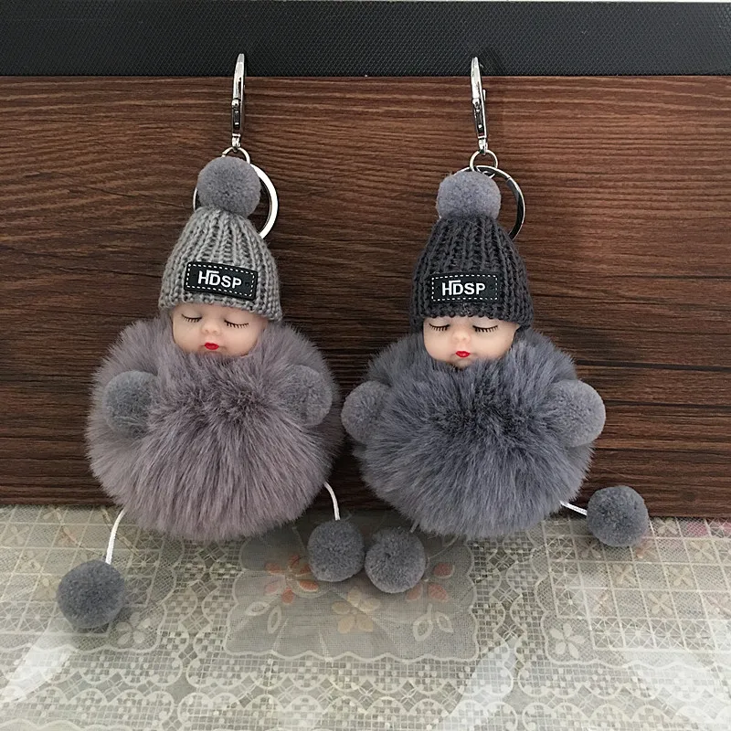 Cute Cartoon Sleeping Doll Keychain Fur Ball Plush KeyChain Keyring Women Handbag Car Key Holder Bag Pendant Toys for Kids Gift
Cute Cartoon Sleeping Doll Keychain Fur Ball Plush KeyChain Keyring Women Handbag Car Key Holder Bag Pendant Toys for Kids Gift