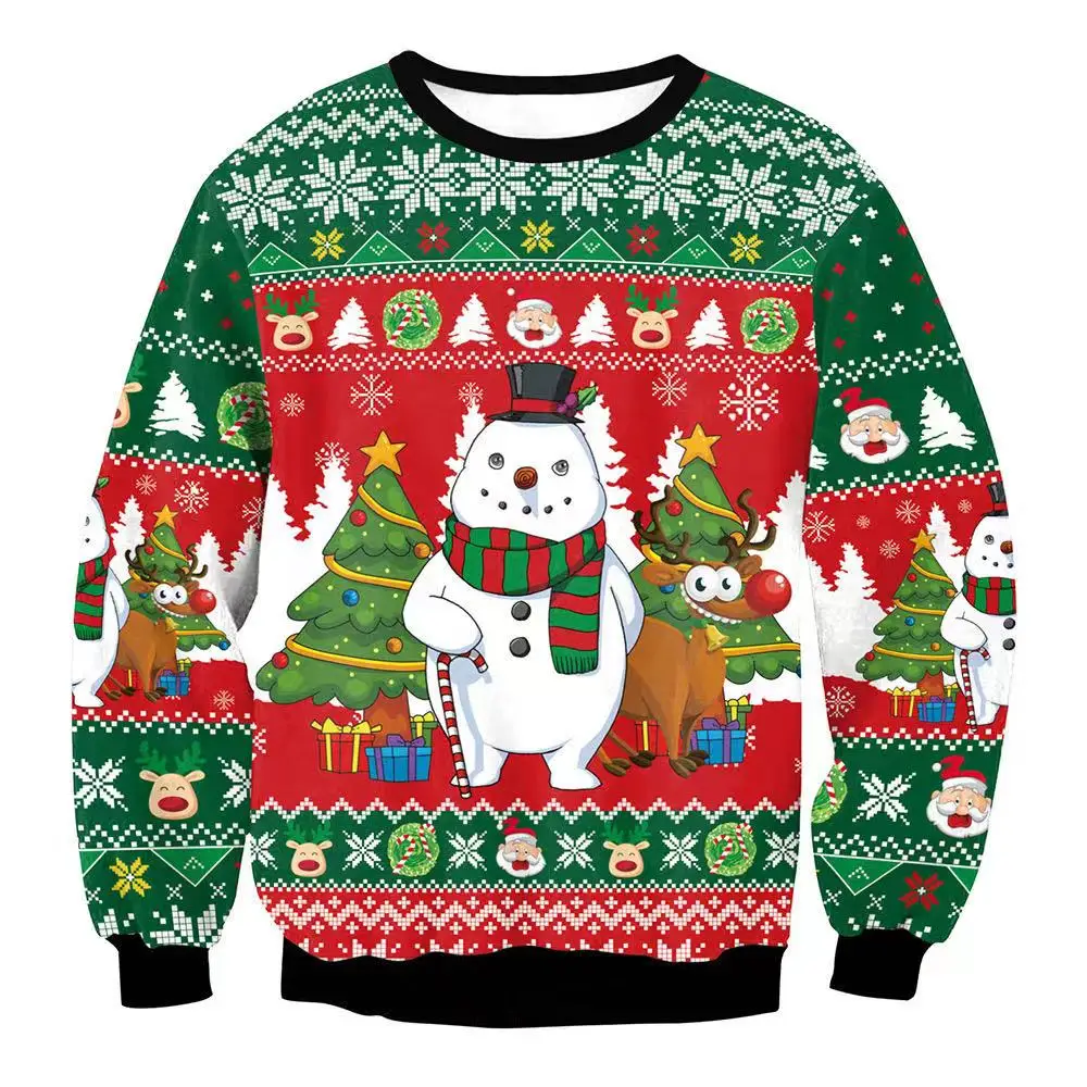 Funny Cute Snowman Cartoon Xmas Tree 3D Print Christmas Sweaters Women Lovely Jumper Casual Vacation Party Pullovers Man Tops
Funny Cute Snowman Cartoon Xmas Tree 3D Print Christmas Sweaters Women Lovely Jumper Casual Vacation Party Pullovers Man Tops