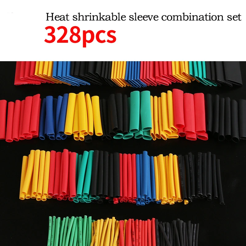 High Quality Color Heat-shrinkable Tube 328 PCS Automotive Cable Tubes Kit Heat Shrink Tubes Polyolefin 8 Sizes Mixed Colors
High Quality Color Heat-shrinkable Tube 328 PCS Automotive Cable Tubes Kit Heat Shrink Tubes Polyolefin 8 Sizes Mixed Colors
