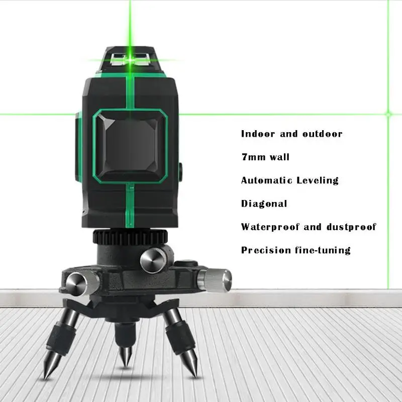 8 Lines 3D Green Laser Level High-Precision Self-Balancing 360 Horizontal and Vertical Cross Automatic Wall Mounter
8 Lines 3D Green Laser Level High-Precision Self-Balancing 360 Horizontal and Vertical Cross Automatic Wall Mounter