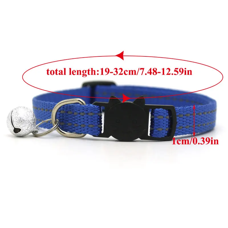 1.0cm Cartoon Safety Breakaway Cat Collar 12 Colors Reflective Nylon Pet Puppy Small Dog Kitten Cat Collar with Colorful Bell
1.0cm Cartoon Safety Breakaway Cat Collar 12 Colors Reflective Nylon Pet Puppy Small Dog Kitten Cat Collar with Colorful Bell