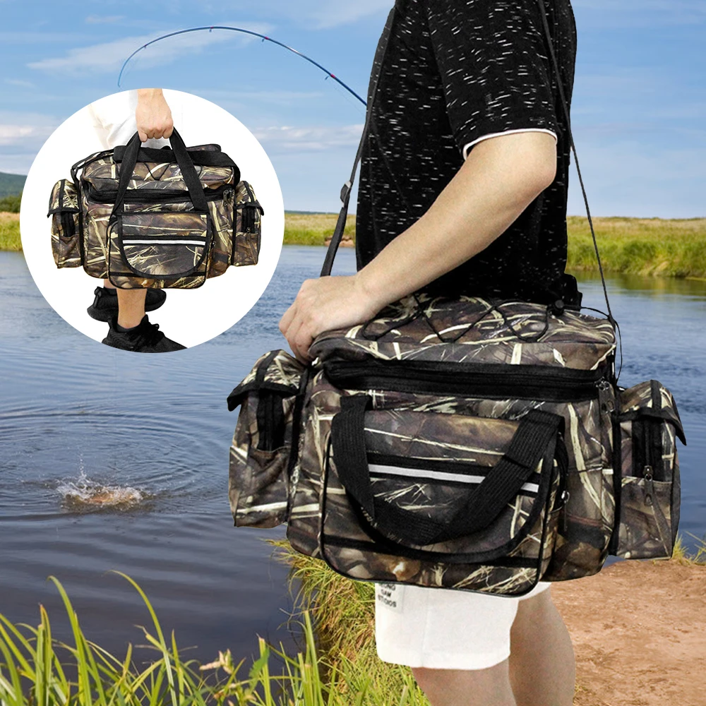 Large capacity dwaterproof fishing bag water fishing tackle fishing tackle storage bag outdoor travel bag