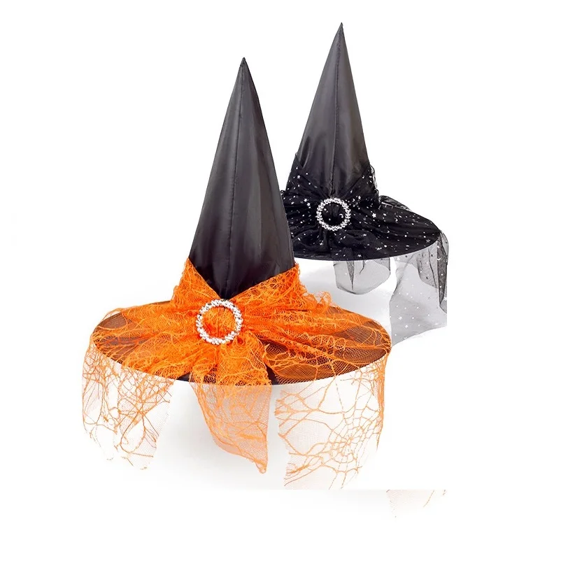 Halloween Decoration Props Witch Hat Adult Children Cosplay Witch Headdress Dress Up Polyester Taffeta
Halloween Decoration Props Witch Hat Adult Children Cosplay Witch Headdress Dress Up Polyester Taffeta