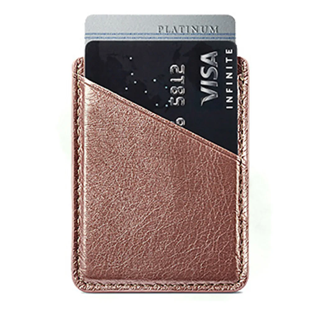 Solid Inserting Stick On Double-deck Wallet Mini Adhesive Secure Leather Case Phone Card Holder Pocket Back Universal
Solid Inserting Stick On Double-deck Wallet Mini Adhesive Secure Leather Case Phone Card Holder Pocket Back Universal