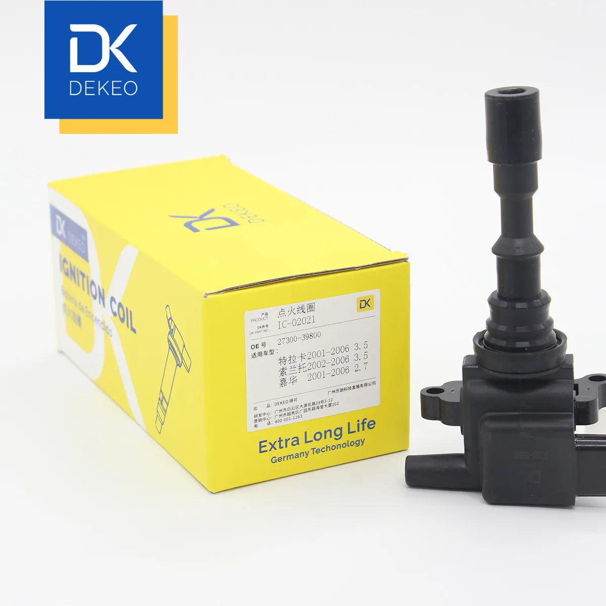 Катушка зажигания DEKEO для мотора Huatai Terracan Kia carnival sorento BL Hyundai Deli/Traka 27300-39800
Катушка зажигания DEKEO для мотора Huatai Terracan Kia carnival sorento BL Hyundai Deli/Traka 27300-39800