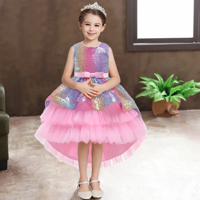 Western style tailed girl wedding dress elegant crew neck baby girls dress design kid decal dresses for girls of 3-8 year old
Western style tailed girl wedding dress elegant crew neck baby girls dress design kid decal dresses for girls of 3-8 year old