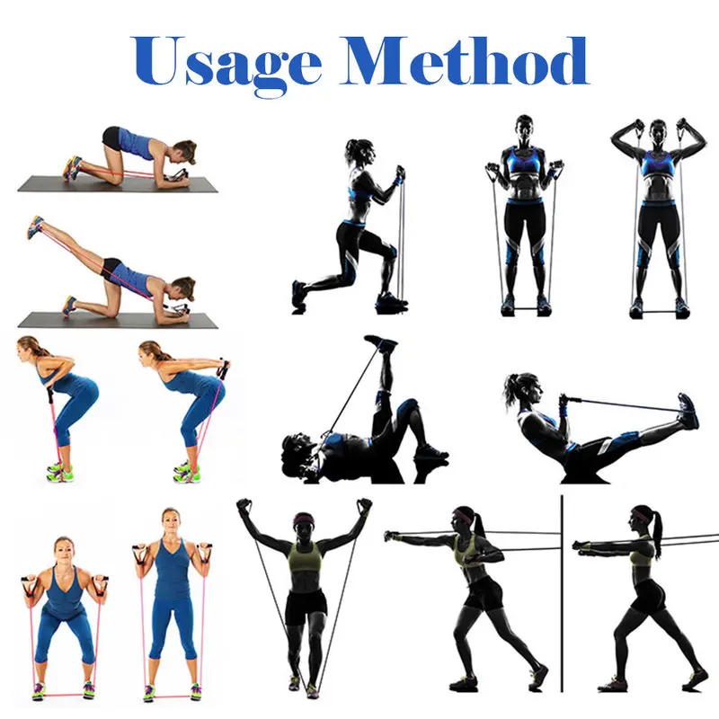 11pcs/set Fitness Tension Rope Sports Fitness Resistance Bands Set Body Training Workout Yoga Gum Gym Workout Equipment
11pcs/set Fitness Tension Rope Sports Fitness Resistance Bands Set Body Training Workout Yoga Gum Gym Workout Equipment