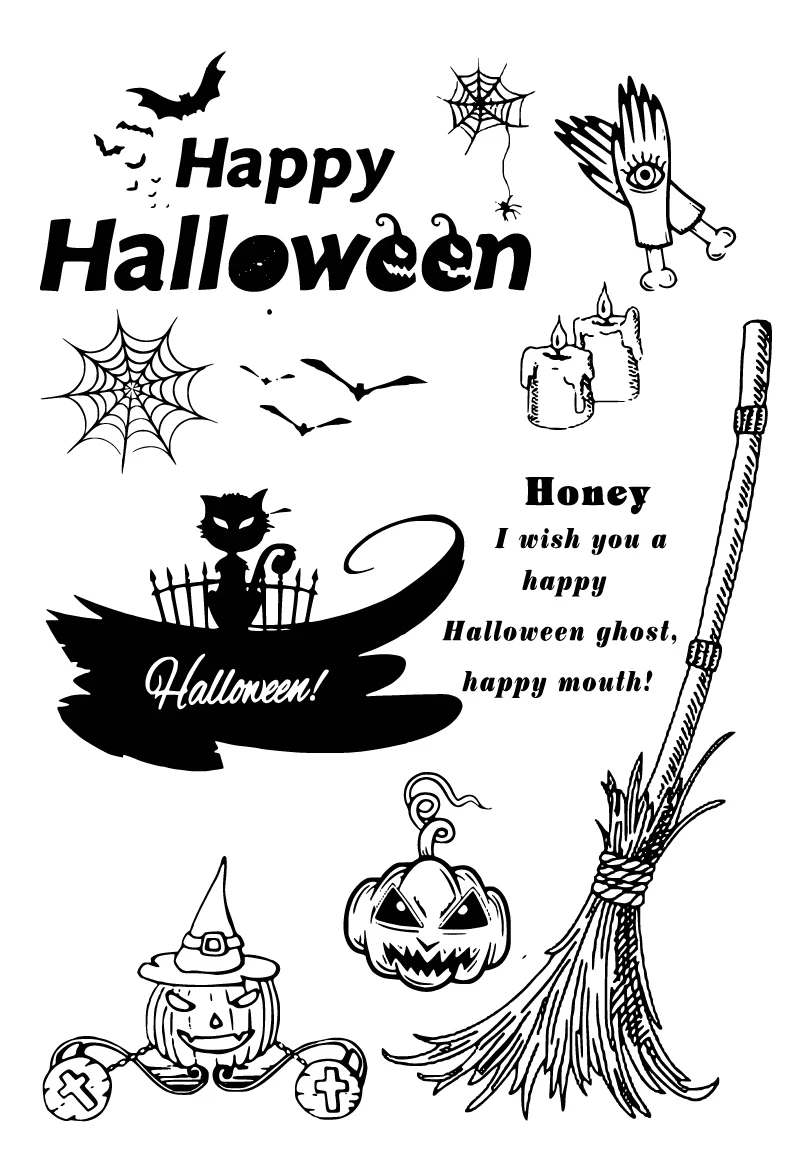 ZhuoAng Halloween cat Cutting Dies and Clear Stamp Set for DIY Scrapbooking Photo Album Decoretive Embossing Stencial
ZhuoAng Halloween cat Cutting Dies and Clear Stamp Set for DIY Scrapbooking Photo Album Decoretive Embossing Stencial