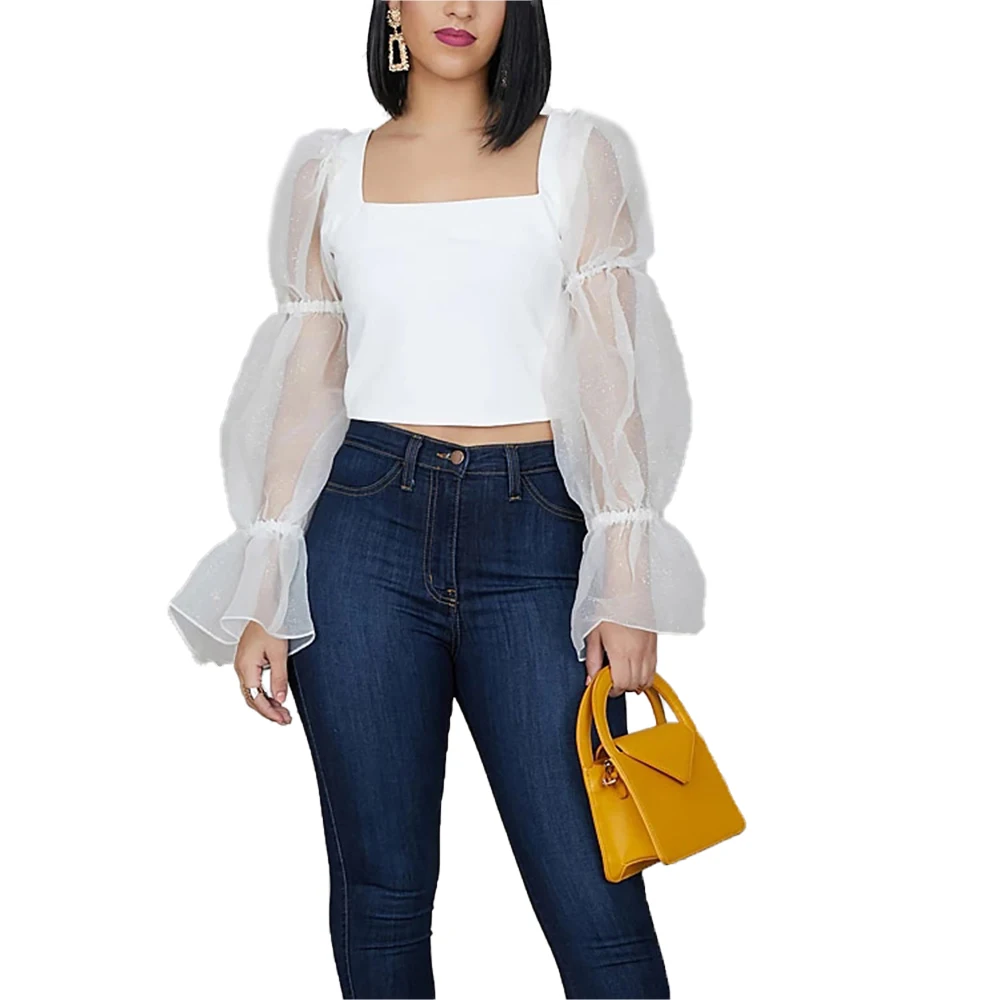 2020 Elegant Women Puff Sleeve Bodycon Dress Lady Solid Mini Dress Fashion Female Mesh Sheer Square Neck Slim Dress
2020 Elegant Women Puff Sleeve Bodycon Dress Lady Solid Mini Dress Fashion Female Mesh Sheer Square Neck Slim Dress