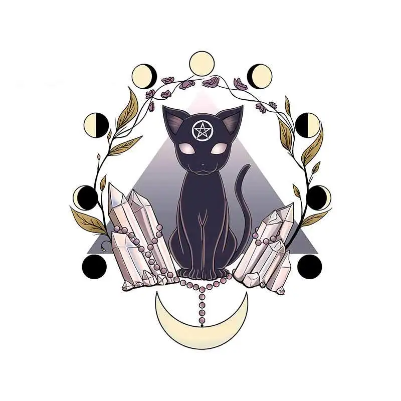 13cm for Black Cat Mysterious Pentagram Car Stickers Waterproof Personality Decals Sunscreen Motorcycle
13cm for Black Cat Mysterious Pentagram Car Stickers Waterproof Personality Decals Sunscreen Motorcycle