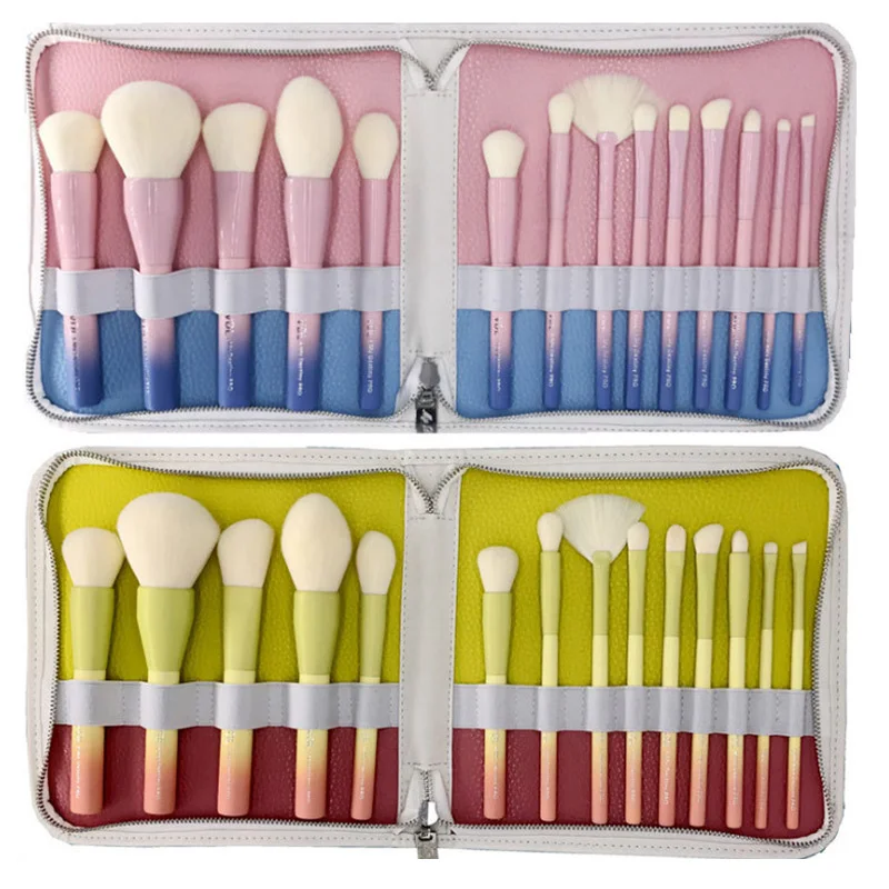 14pcs Gradient Makeup Brushes Set Comfortable Synthetic Hair Make Up Brush Foundation Eye Shadow Lip Brushes with Cosmetic Bag
14pcs Gradient Makeup Brushes Set Comfortable Synthetic Hair Make Up Brush Foundation Eye Shadow Lip Brushes with Cosmetic Bag