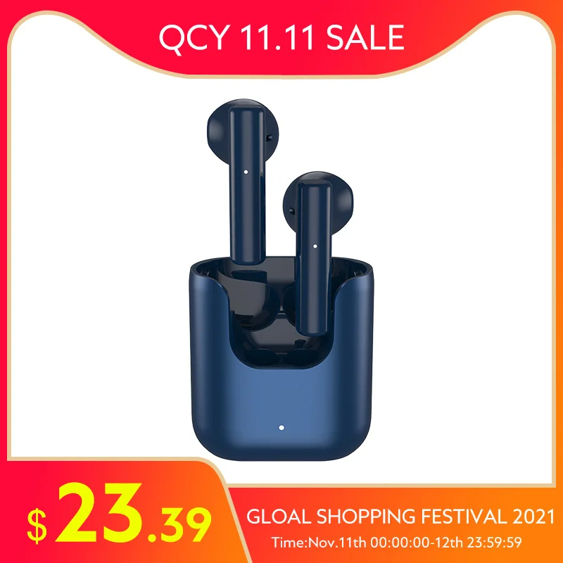 TWS-наушники QCY T12S с поддержкой Bluetooth, 380 мАч, 13 мм 
TWS-наушники QCY T12S с поддержкой Bluetooth, 380 мАч, 13 мм