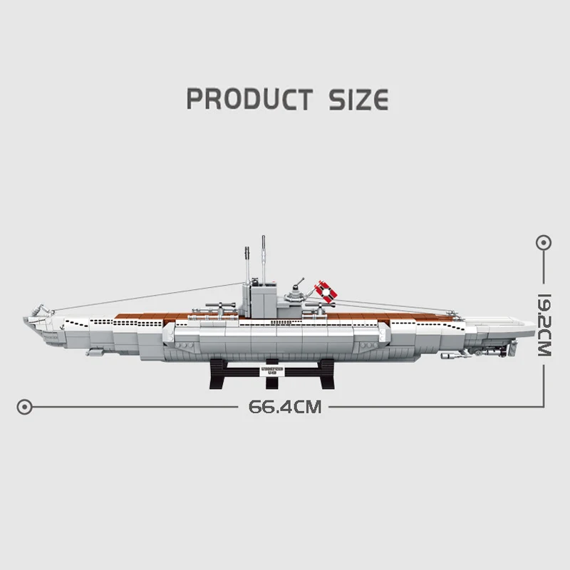 1035Pcs Military Series U48 Submarine Model Building Blocks City Moc Assembly Ship Bricks Educational Toys Gifts For Boys Adults 
1035Pcs Military Series U48 Submarine Model Building Blocks City Moc Assembly Ship Bricks Educational Toys Gifts For Boys Adults