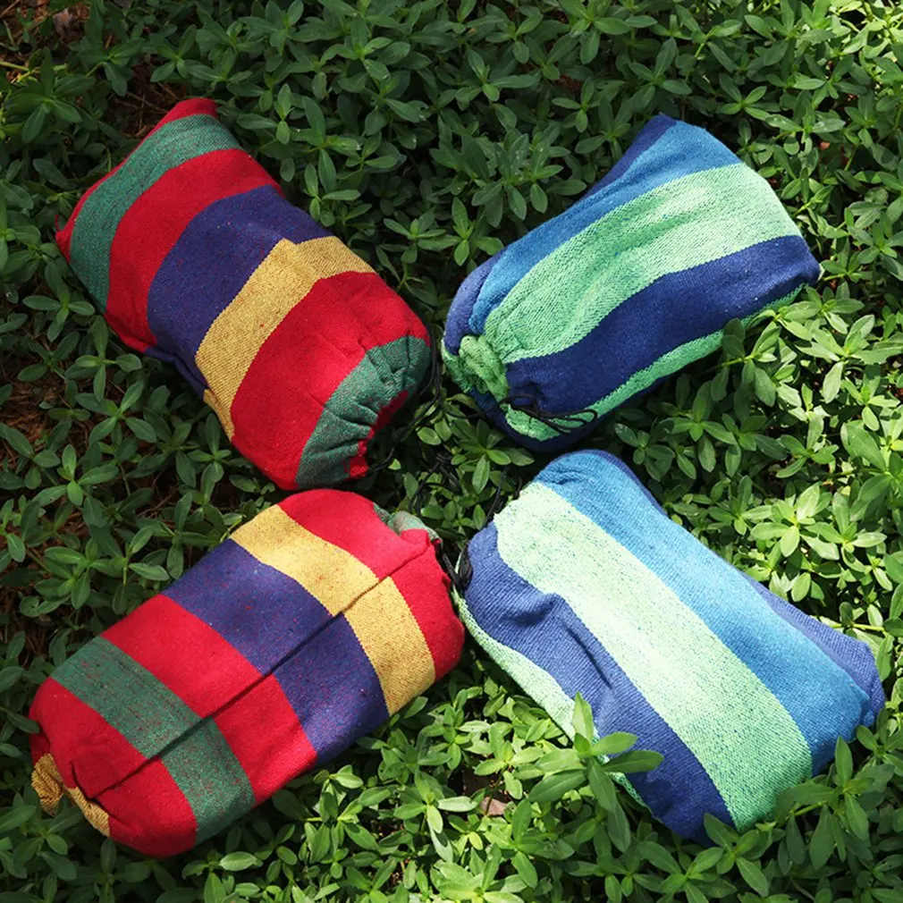 Outdoor hammock for one person colored canvas hammock leisure camping strong hammock anti-rollover hammock
Outdoor hammock for one person colored canvas hammock leisure camping strong hammock anti-rollover hammock