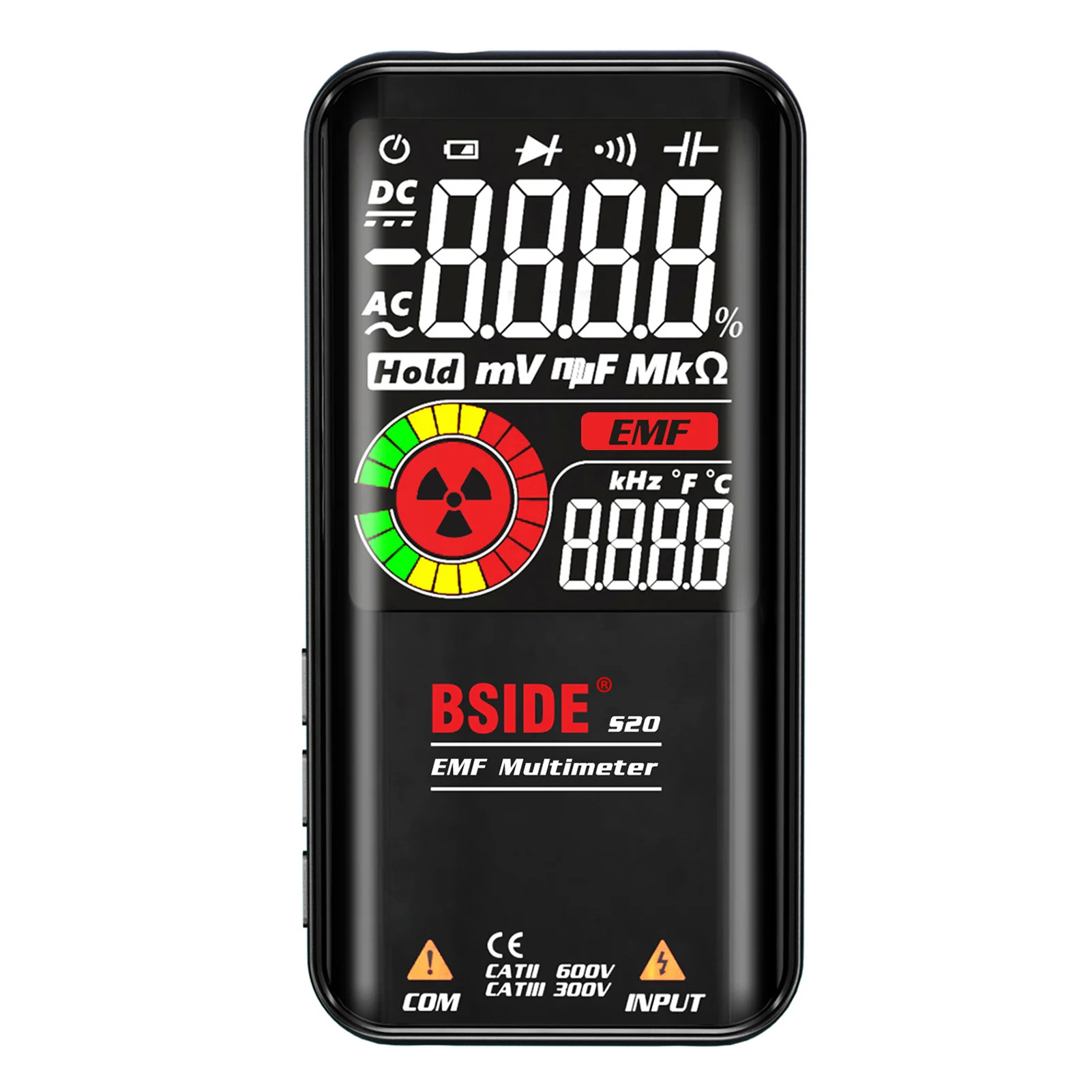 Умный мультиметр BSIDE S20 EMF, детектор электромагнитного излучения, 4,3-дюймовый цветной дисплей, перезаряжаемый измеритель, монитор радиации
Умный мультиметр BSIDE S20 EMF, детектор электромагнитного излучения, 4,3-дюймовый цветной дисплей, перезаряжаемый измеритель, монитор радиации
