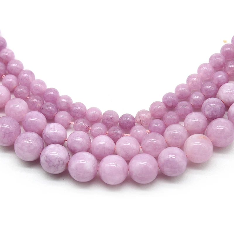 Natural Stone Light Purple Chalcedony Round Loose Beads For Jewelry Making DIY Earrings Accessories Bracelet 15'' 8/10/12mm
Natural Stone Light Purple Chalcedony Round Loose Beads For Jewelry Making DIY Earrings Accessories Bracelet 15'' 8/10/12mm