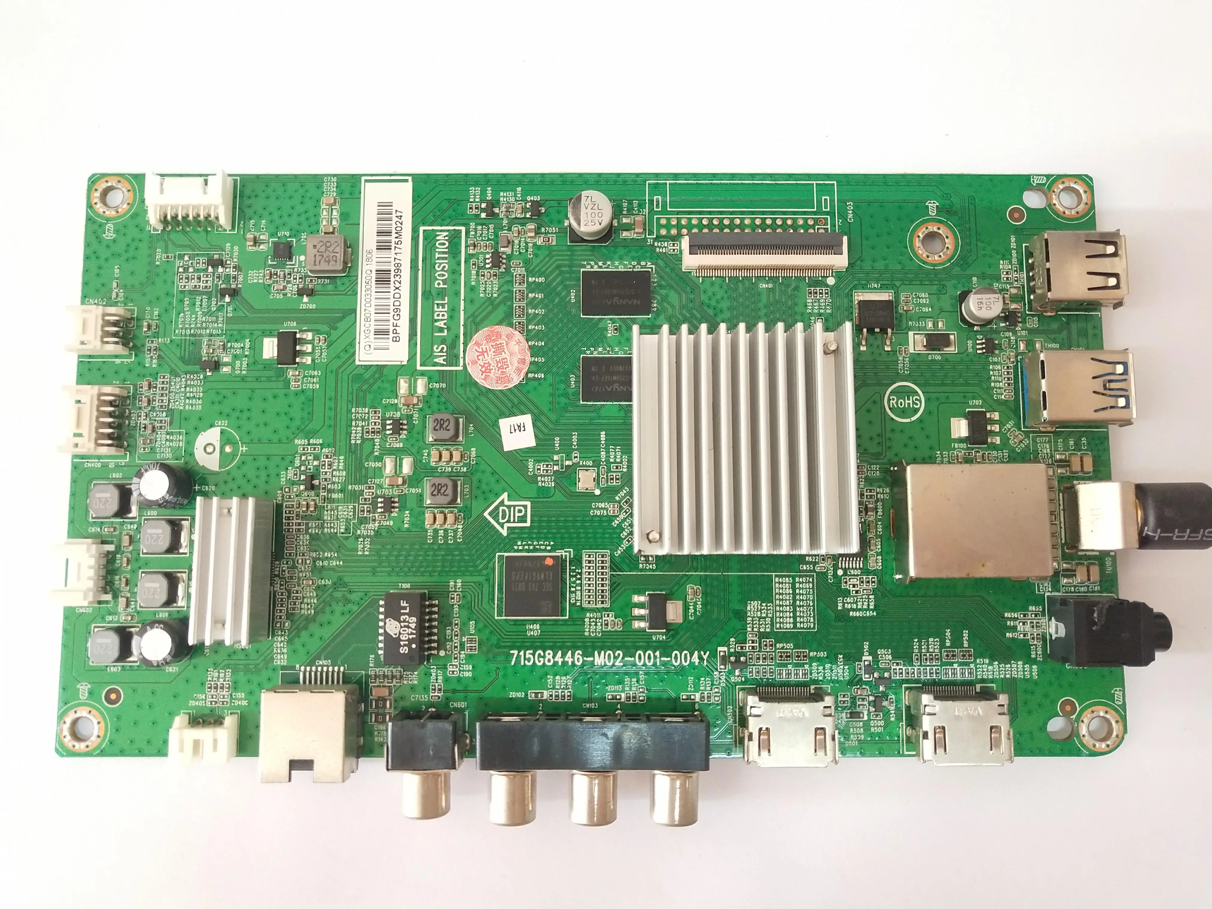 Logical circuit board motherboard 40PFF5661 43PFF5361 motherboard 715G8446-M02-001-004Y screen TPT430H3-DUYSH3A TPT400LA
Logical circuit board motherboard 40PFF5661 43PFF5361 motherboard 715G8446-M02-001-004Y screen TPT430H3-DUYSH3A TPT400LA