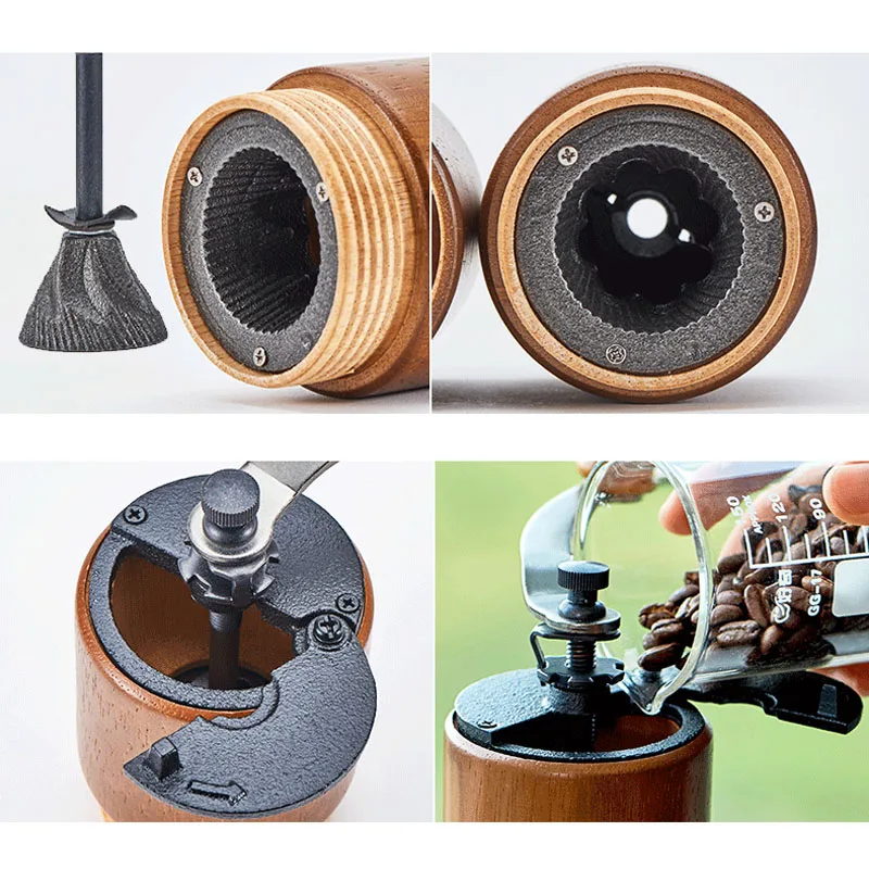 Wooden Cast Lron Manual Coffee Bean Grinder Adjustable Coffee Bean Burr Mill Kitchen Tool for Home Office Travel Adult Gift
Wooden Cast Lron Manual Coffee Bean Grinder Adjustable Coffee Bean Burr Mill Kitchen Tool for Home Office Travel Adult Gift