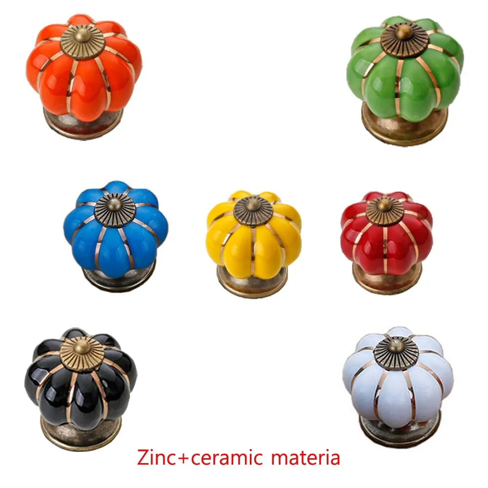 5pcs 40mm Pumpkin Ceramic Kitchen Knob Handle Zinc Alloy Drawer Cabinet Furniture Pull
5pcs 40mm Pumpkin Ceramic Kitchen Knob Handle Zinc Alloy Drawer Cabinet Furniture Pull