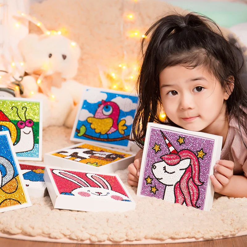 Children's Diamond Painting With Frame Handmade Diy Making Educational Toys Student Birthday Gift Toys For Children
Children's Diamond Painting With Frame Handmade Diy Making Educational Toys Student Birthday Gift Toys For Children