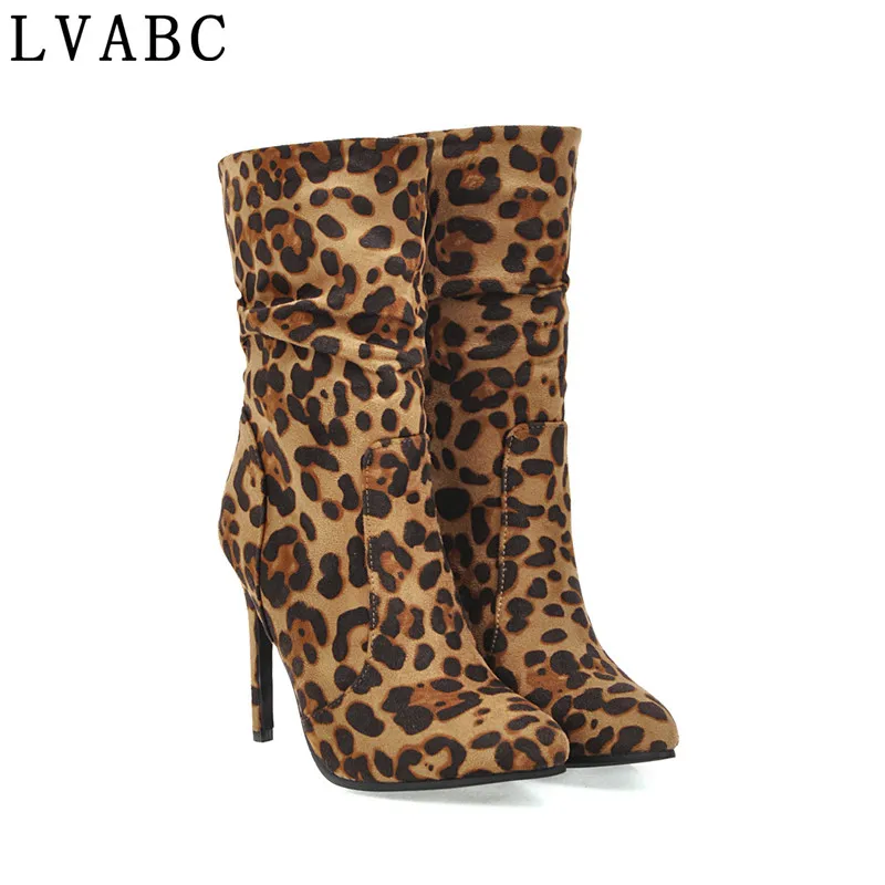 Women Boots Winter Shoes High Heels Fashion Leopard Ankle Boots Pointed Toe Casual Shoes Woman Lace Up Plus Size Ladies Pumps
Women Boots Winter Shoes High Heels Fashion Leopard Ankle Boots Pointed Toe Casual Shoes Woman Lace Up Plus Size Ladies Pumps