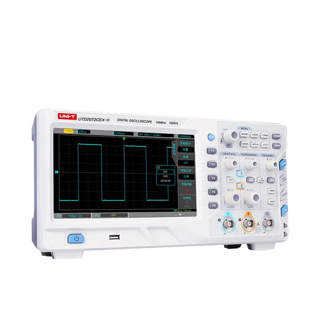 UNI-T UTD2072CEX-II 7 Inch TFT LCD Digital Storage Oscilloscope 70MHz Band tektronix/hantek digital storage oscilloscope probe
UNI-T UTD2072CEX-II 7 Inch TFT LCD Digital Storage Oscilloscope 70MHz Band tektronix/hantek digital storage oscilloscope probe