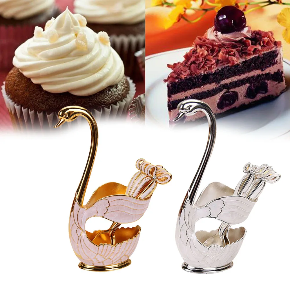 6Pcs Swan Fruit Base Holder Forks Set Stainless Steel Salad Dessert Forks Coffee Spoon Cake Tableware Zero Waste Fruit Flatware
6Pcs Swan Fruit Base Holder Forks Set Stainless Steel Salad Dessert Forks Coffee Spoon Cake Tableware Zero Waste Fruit Flatware