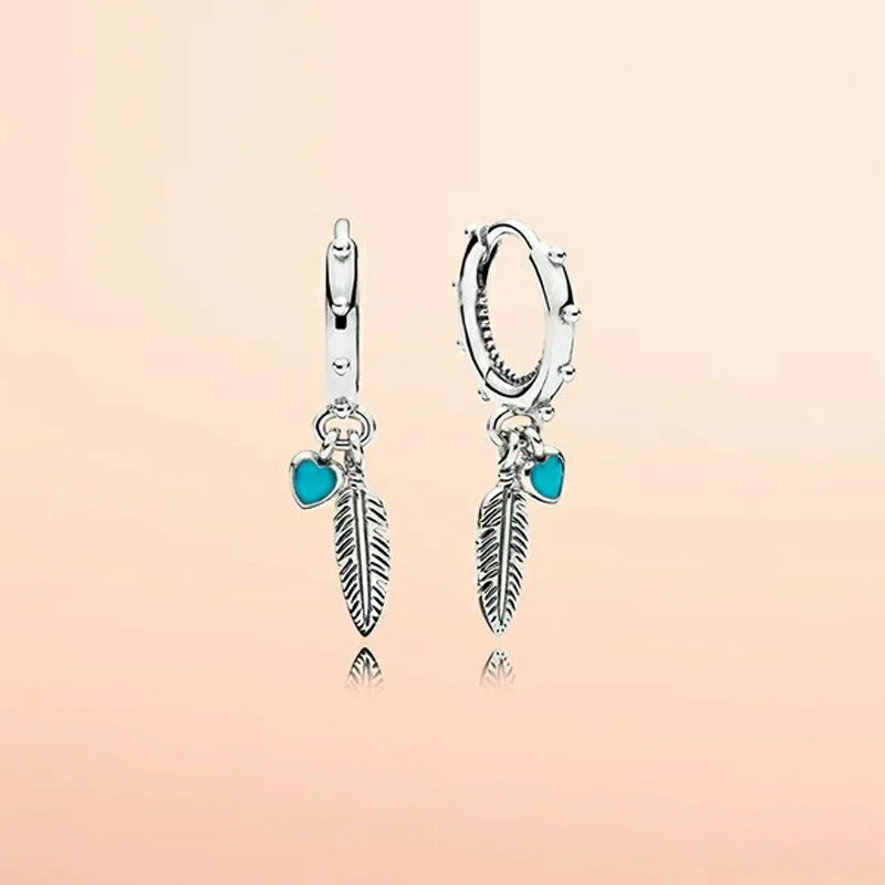 Hot Fashion 100% 925 Sterling Silver Feather swing green epoxy earrings For Women Authentic Original Jewelry Gift
Hot Fashion 100% 925 Sterling Silver Feather swing green epoxy earrings For Women Authentic Original Jewelry Gift