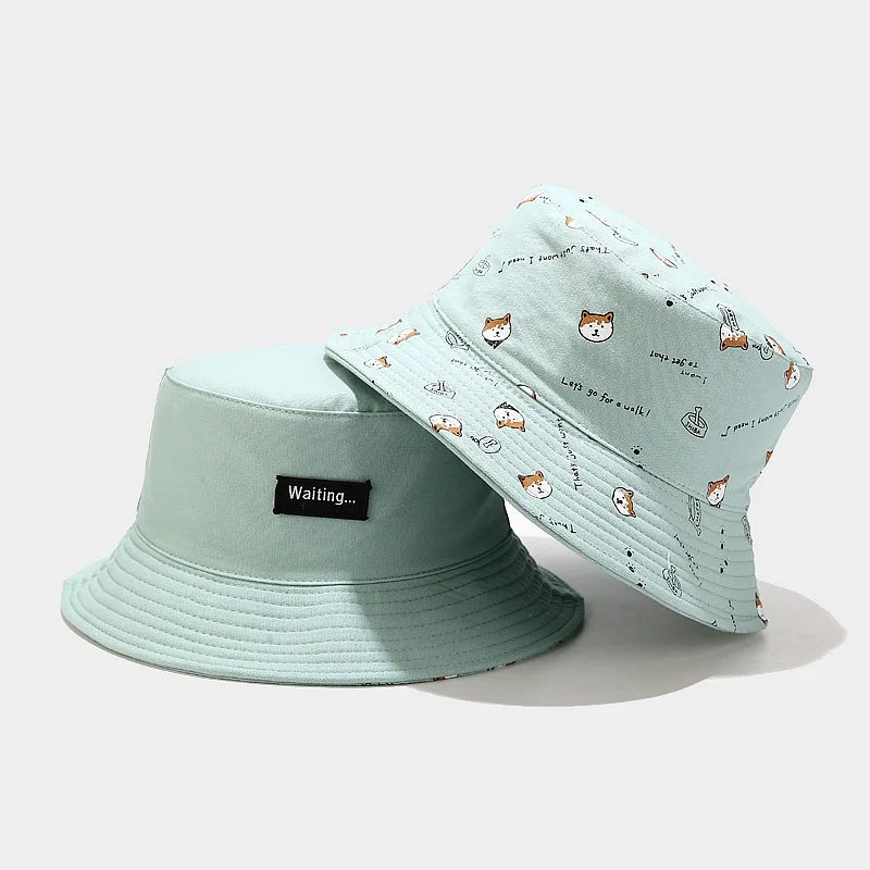 Women's Fisherman Hat Casual Print Double-side Hat Simple Wild Bucket Hats Korean Sweet Cute Basin Hats Men's Visor Caps Unisex
Women's Fisherman Hat Casual Print Double-side Hat Simple Wild Bucket Hats Korean Sweet Cute Basin Hats Men's Visor Caps Unisex