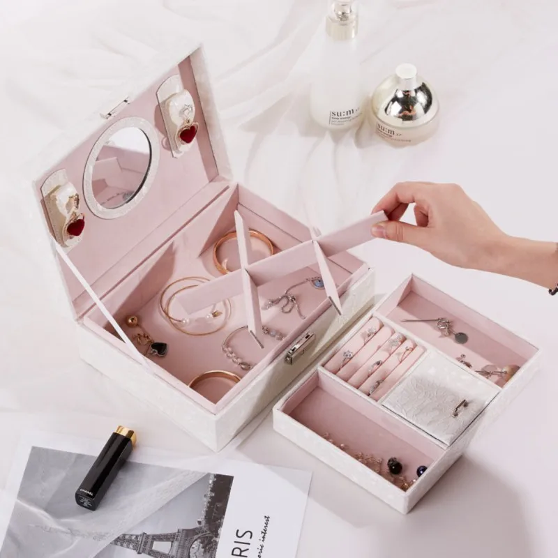 Large Two Layer Jewelry Organizer Box Pu Leather Jewelry Storage Case Display Holder
Large Two Layer Jewelry Organizer Box Pu Leather Jewelry Storage Case Display Holder