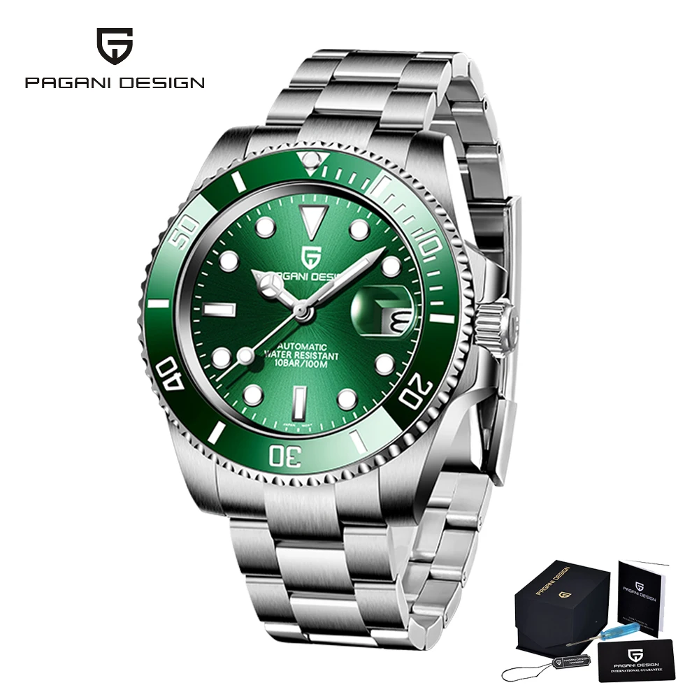 2021 PAGANI Design new 40mm men's luxury automatic mechanical business watch men's stainless steel 100m waterproof watch relogio
2021 PAGANI Design new 40mm men's luxury automatic mechanical business watch men's stainless steel 100m waterproof watch relogio