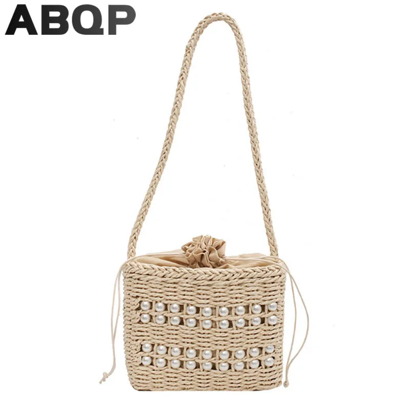 ABQP Beach Bags For Women Solid Color Female Straw Bag Luxury Pearl Female Shoulder Bag Summer Cross Body Bags For Women
ABQP Beach Bags For Women Solid Color Female Straw Bag Luxury Pearl Female Shoulder Bag Summer Cross Body Bags For Women