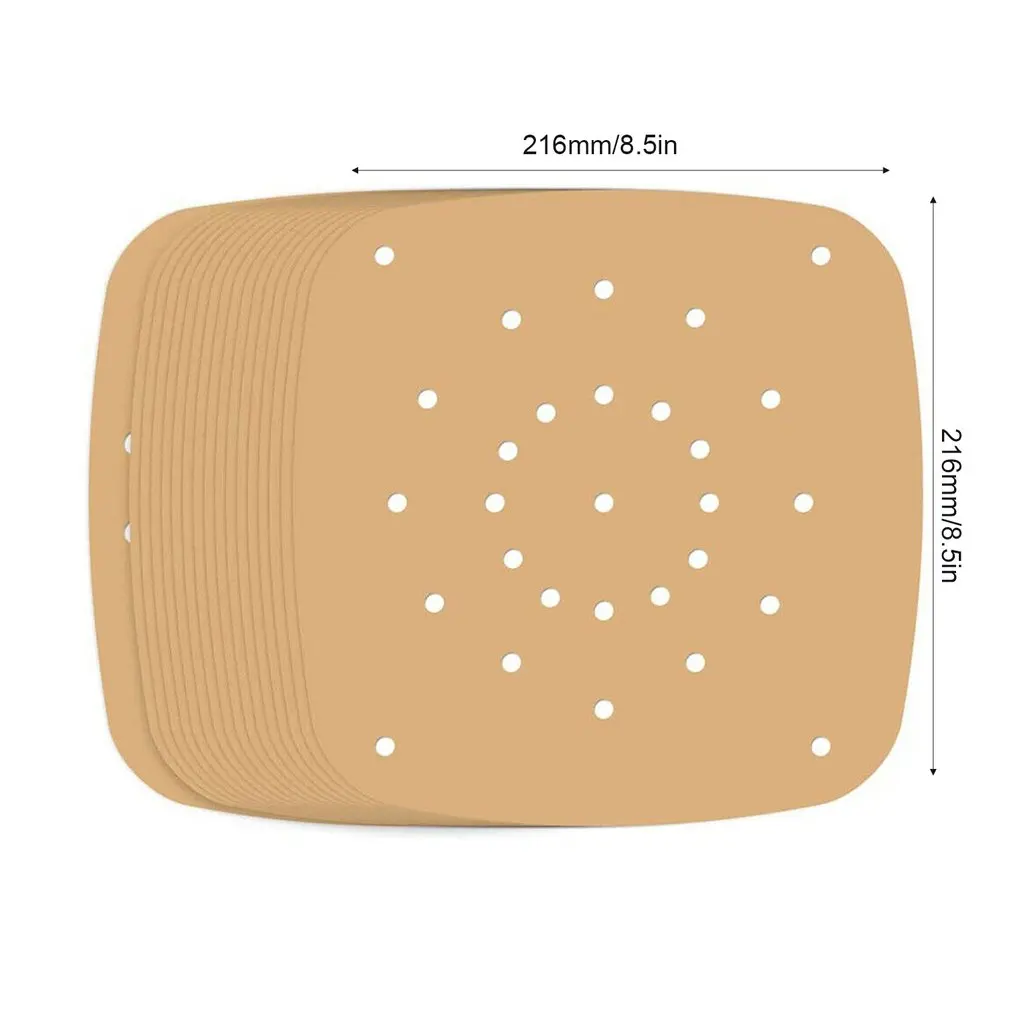 8.5 Inch Square Sticker Air Fryer Pad Paper Non-stick High Temperature Resistant Air Fryer Baking Paper
8.5 Inch Square Sticker Air Fryer Pad Paper Non-stick High Temperature Resistant Air Fryer Baking Paper