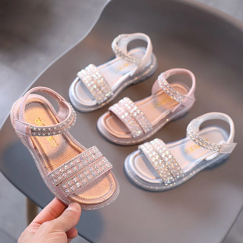 Girl Sandals Summer Fashion Kids Baby Girls Bling Rhinestone Princess Single Sandals For Little Big Girl's Shoes
Girl Sandals Summer Fashion Kids Baby Girls Bling Rhinestone Princess Single Sandals For Little Big Girl's Shoes
