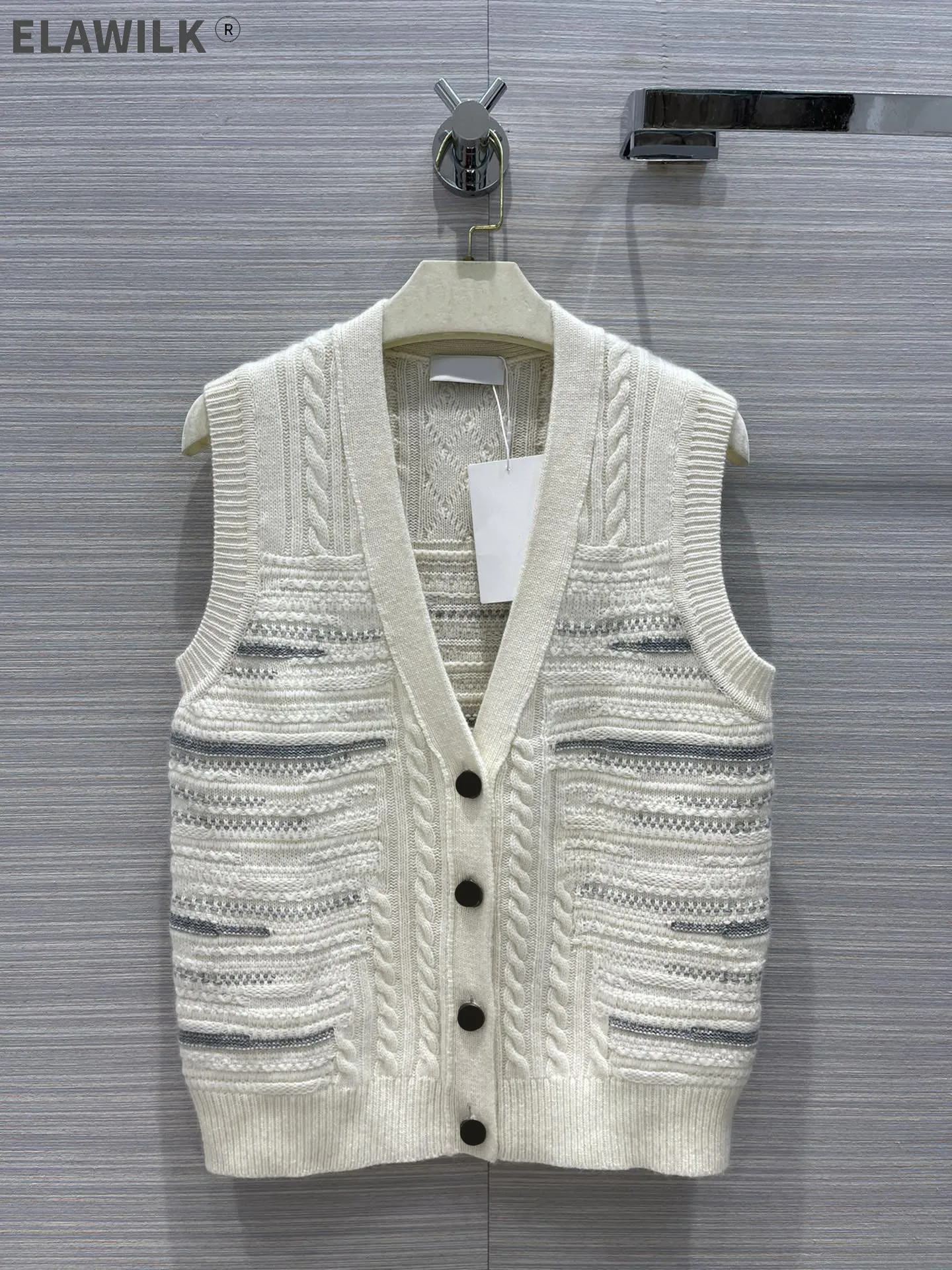 Casual Sleeveless Cardigan Sweater Women 2021 Autumn V-neck Single Breasted Brown Cardigans Luxury Brand Cashmere Sweaters Women
Casual Sleeveless Cardigan Sweater Women 2021 Autumn V-neck Single Breasted Brown Cardigans Luxury Brand Cashmere Sweaters Women