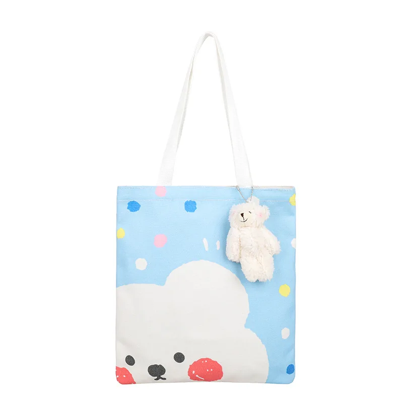 W&G Ins Kawaii Canvas Shoulder Bag Ladies Fashion Large Capacity Printed Handbag Cartoon Shoulder Bags Women Trend Tote Bags
W&G Ins Kawaii Canvas Shoulder Bag Ladies Fashion Large Capacity Printed Handbag Cartoon Shoulder Bags Women Trend Tote Bags
