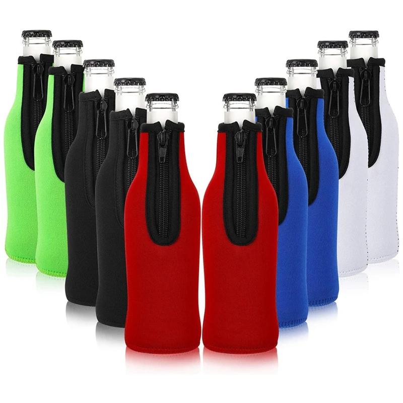 10 Pieces Beer Bottle Coolers Bottle Insulator Sleeve Covers with Ring Zipper for 12 Oz 330 Ml Bot
10 Pieces Beer Bottle Coolers Bottle Insulator Sleeve Covers with Ring Zipper for 12 Oz 330 Ml Bot
