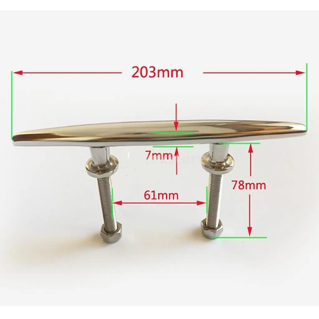 Marine Boat 8 inch Cleat - Dock Stainless Steel Fasteners Cleat, Boat Accessories
Marine Boat 8 inch Cleat - Dock Stainless Steel Fasteners Cleat, Boat Accessories