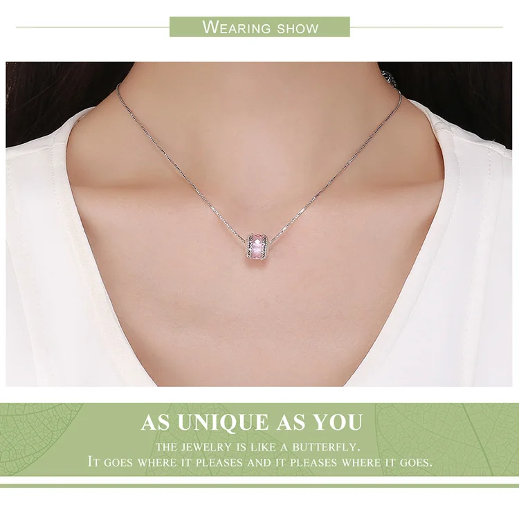 Romantic Flower Pave Pink CZ Charm Beads fit Pendant Bracelet & Bangles DIY Jewelry Making 100% 925 Sterling Silver Bijoux 
Romantic Flower Pave Pink CZ Charm Beads fit Pendant Bracelet & Bangles DIY Jewelry Making 100% 925 Sterling Silver Bijoux