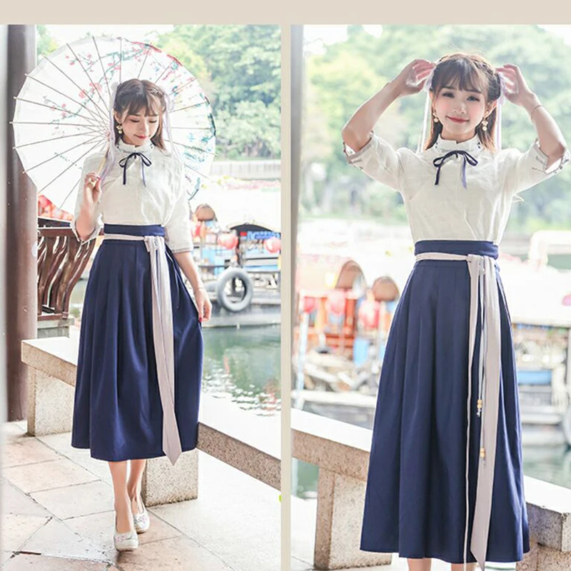 Платье ханьфу в этническом стиле, улучшенный китайский стиль, Женский старинный костюм, Студенческая одежда, супер сказочный костюм для выс...
Платье ханьфу в этническом стиле, улучшенный китайский стиль, Женский старинный костюм, Студенческая одежда, супер сказочный костюм для выс...