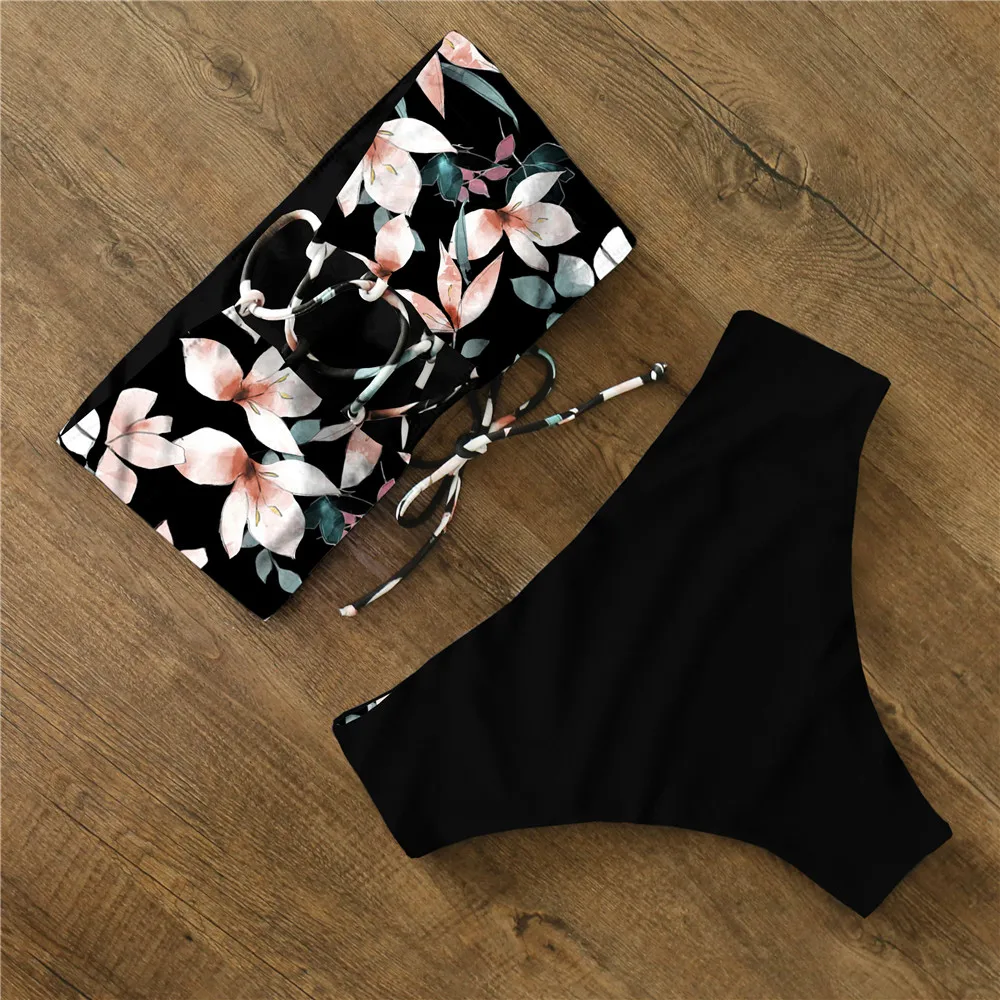 Bikini 2021 Swimwear Swimsuit Women Print High Waist Bikini Set Back Cross Bandeau Bathing Suit Female Beach Wear Biquini
Bikini 2021 Swimwear Swimsuit Women Print High Waist Bikini Set Back Cross Bandeau Bathing Suit Female Beach Wear Biquini