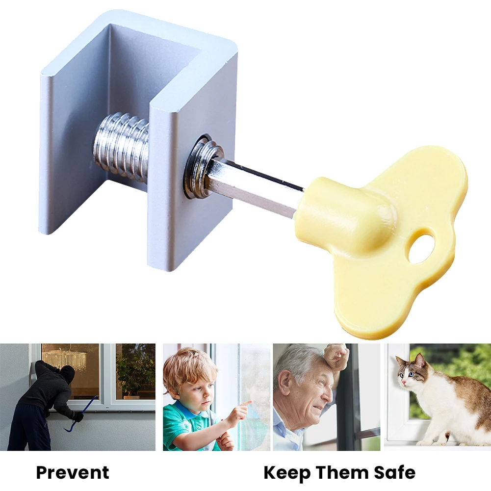 4PCS Sliding Window Safety Lock Aluminum Alloy Slide Security Lock Safety Key Lock Safety Catch Protection Lock with Keys
4PCS Sliding Window Safety Lock Aluminum Alloy Slide Security Lock Safety Key Lock Safety Catch Protection Lock with Keys