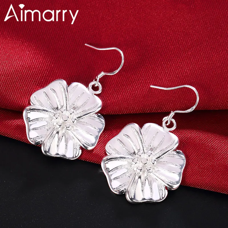 Aimarry 925 Sterling Silver Charm Flower Pendant Earring For Women Party Birthday Engagement Gifts Wedding Fashion Jewelry
Aimarry 925 Sterling Silver Charm Flower Pendant Earring For Women Party Birthday Engagement Gifts Wedding Fashion Jewelry