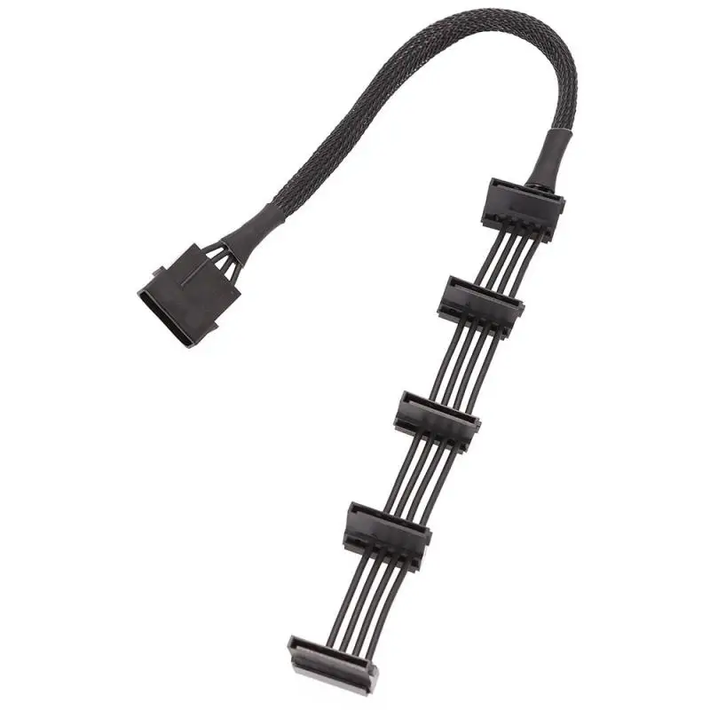 Переходник для жесткого диска компьютера 4 контакта IDE Molex 1 на 5 Распределитель SATA