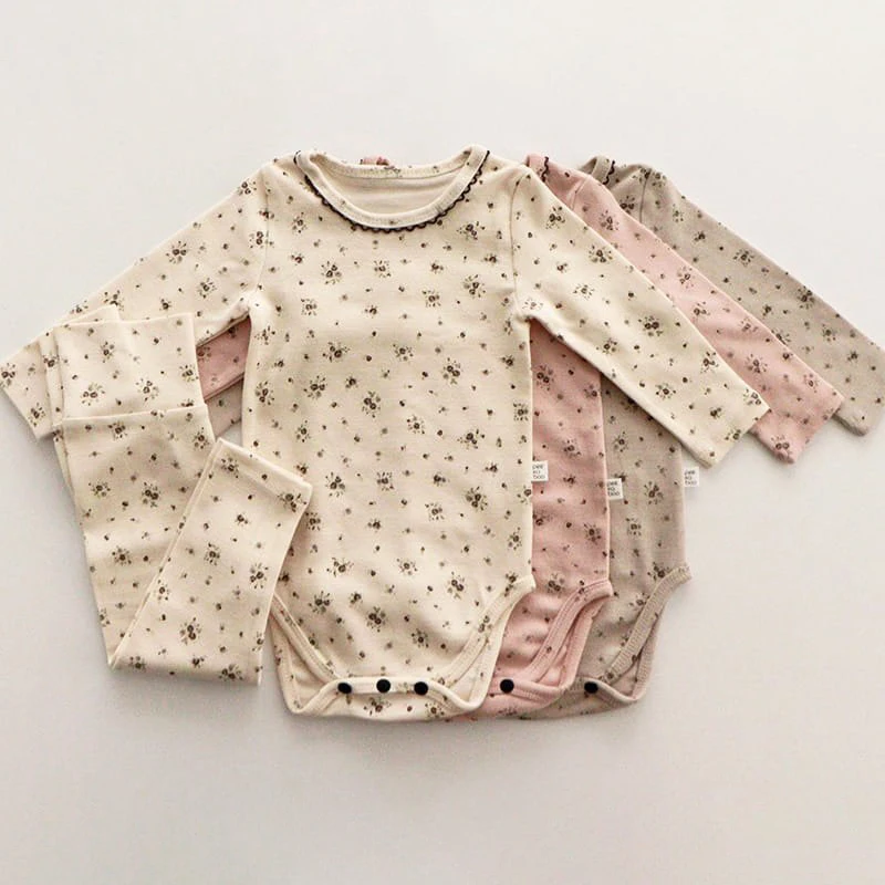 Floral Baby Girl Rompers Set with Pants Cotton Long Sleeve Fall Clothes for Toddler Infant Boy Autumn Newborn Clothes Set
Floral Baby Girl Rompers Set with Pants Cotton Long Sleeve Fall Clothes for Toddler Infant Boy Autumn Newborn Clothes Set