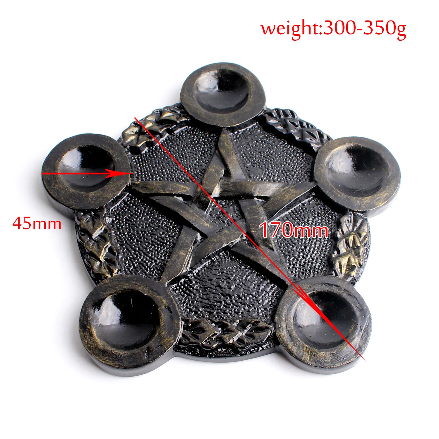 1PC Black Resin Pentagram Candle Holder Altar Divination Cup Holder Tea Candle Holder Ceremony Home Decoration
1PC Black Resin Pentagram Candle Holder Altar Divination Cup Holder Tea Candle Holder Ceremony Home Decoration