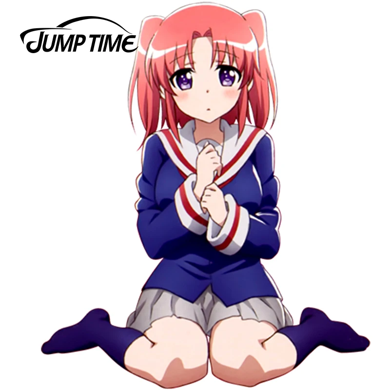 JumpTime 13 см x 11 автомобиля Стикеры s Mikakunin de Shinkoukei аниме Lovely Girl Виниловая пленка для